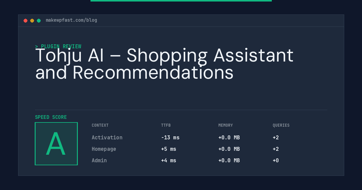 Tohju AI – Shopping Assistant and Recommendations - MakeWPFast
