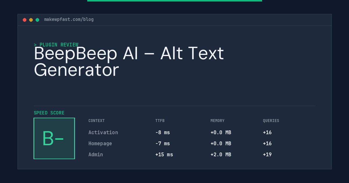 BeepBeep AI – Alt Text Generator - MakeWPFast