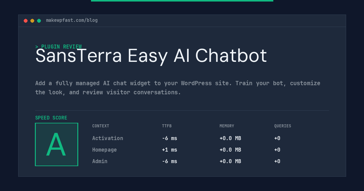 SansTerra Easy AI Chatbot - MakeWPFast