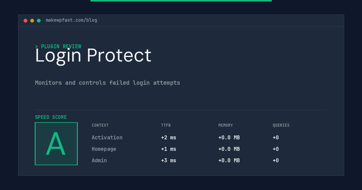 Login Protect - MakeWPFast