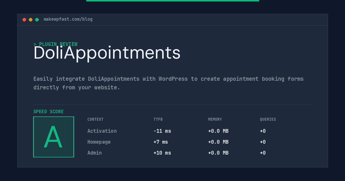 DoliAppointments - MakeWPFast