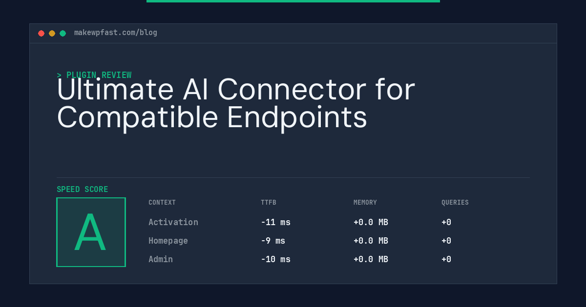 Ultimate AI Connector for Compatible Endpoints - MakeWPFast