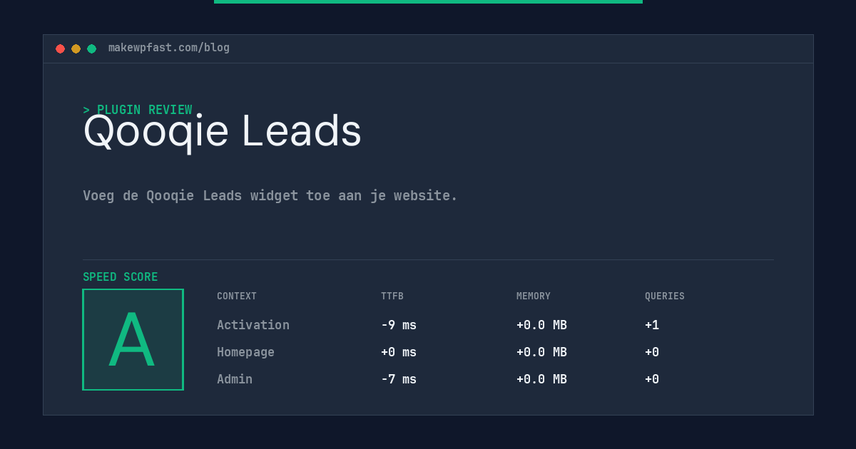 Qooqie Leads - MakeWPFast
