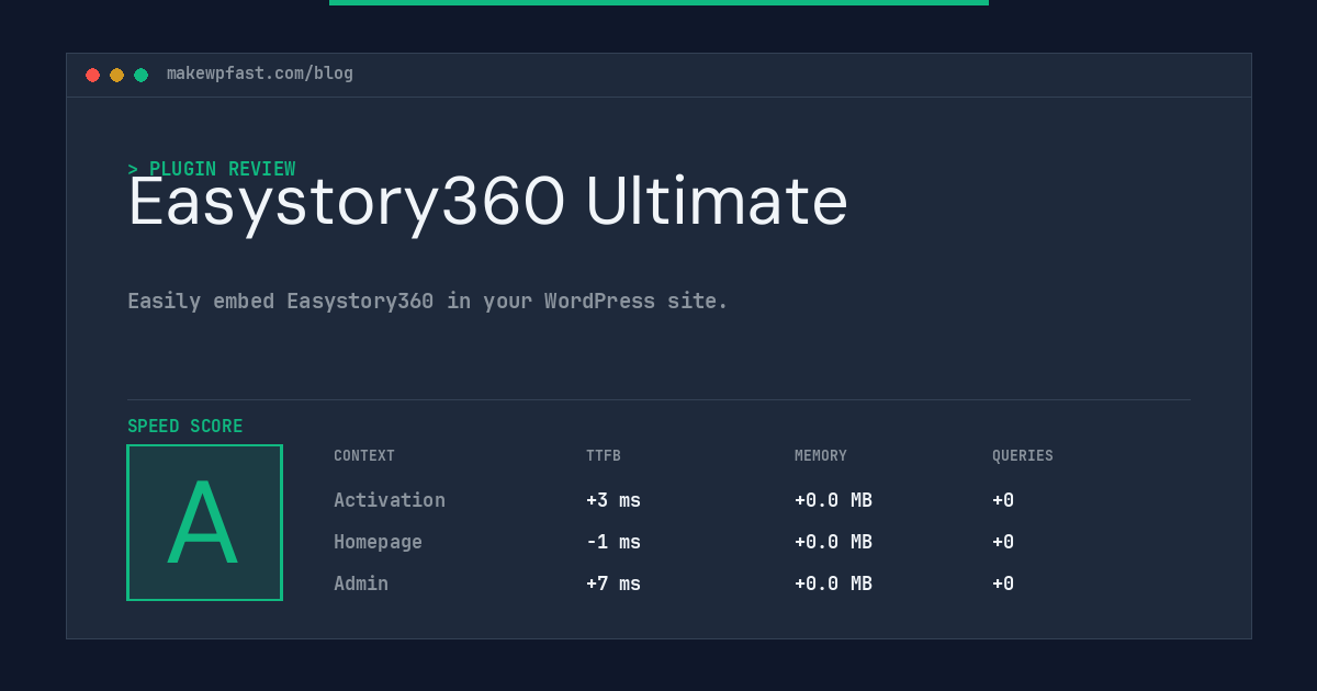 Easystory360 Ultimate - MakeWPFast