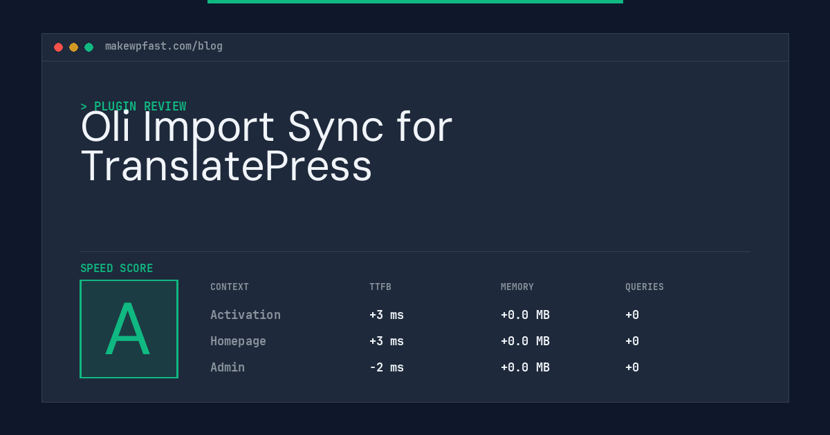 Oli Import Sync for TranslatePress - MakeWPFast