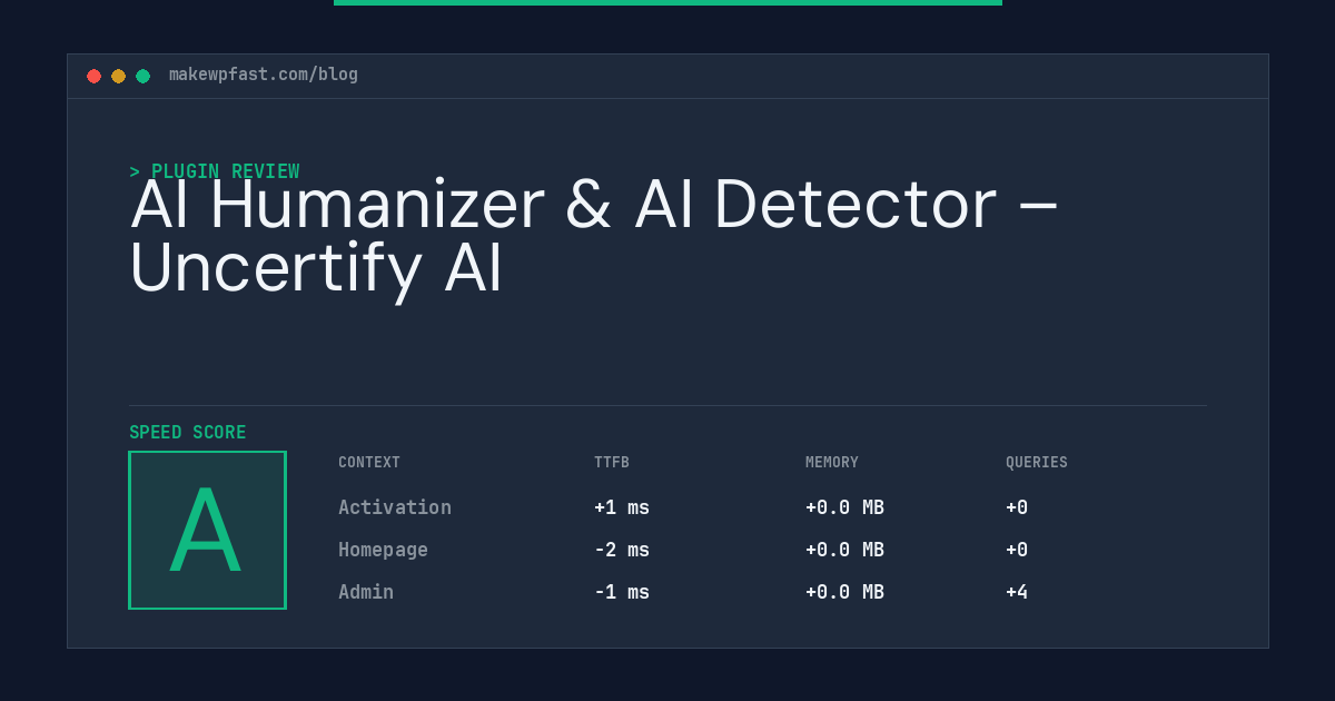 AI Humanizer & AI Detector – Uncertify AI - MakeWPFast