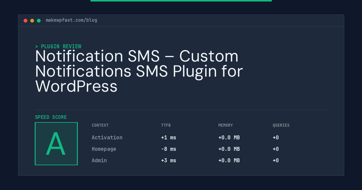Notification SMS – Custom Notifications SMS Plugin for WordPress - MakeWPFast