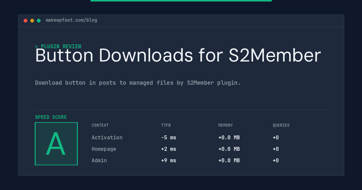 Button Downloads for S2Member - MakeWPFast