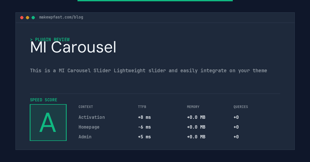 MI Carousel - MakeWPFast