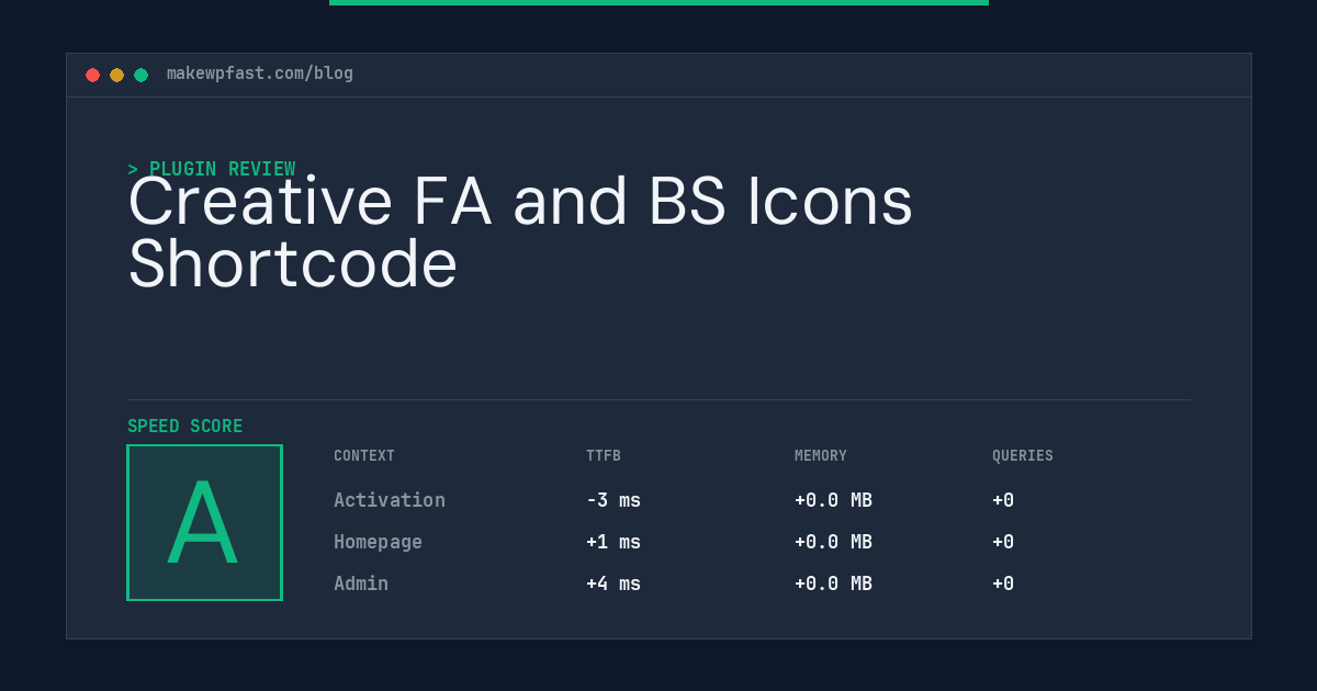 Creative FA and BS Icons Shortcode - MakeWPFast