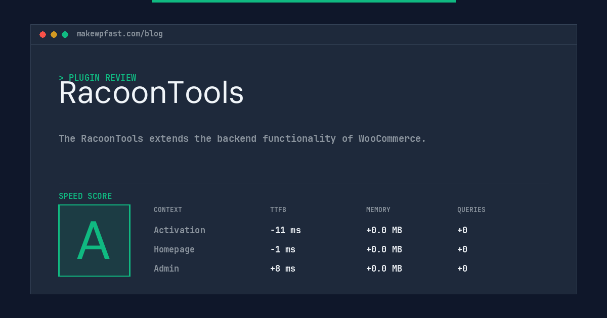 RacoonTools - MakeWPFast