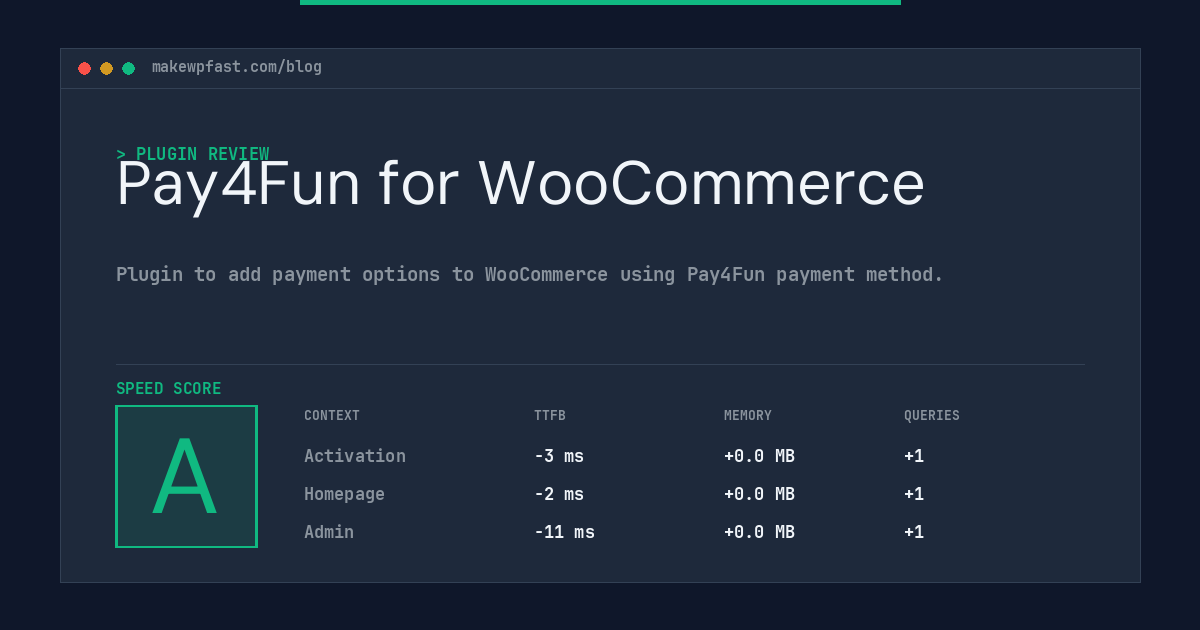 Pay4Fun for WooCommerce - MakeWPFast