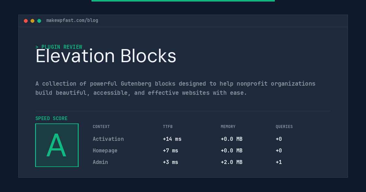 Elevation Blocks - MakeWPFast