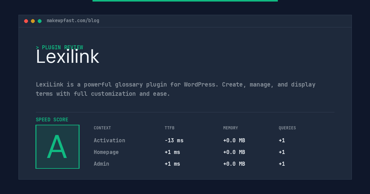 Lexilink - MakeWPFast