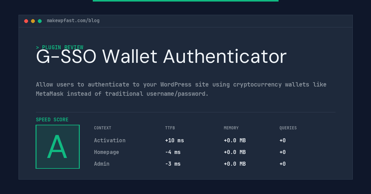 G-SSO Wallet Authenticator - MakeWPFast