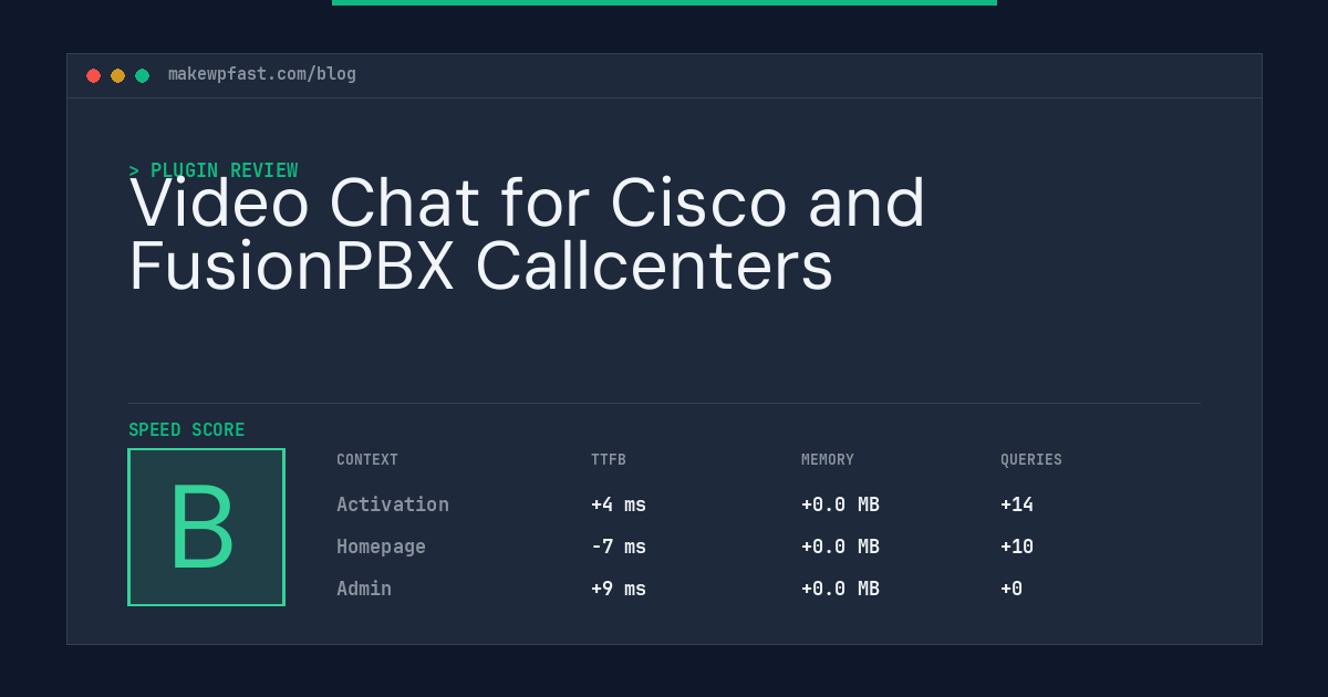 Video Chat for Cisco and FusionPBX Callcenters - MakeWPFast