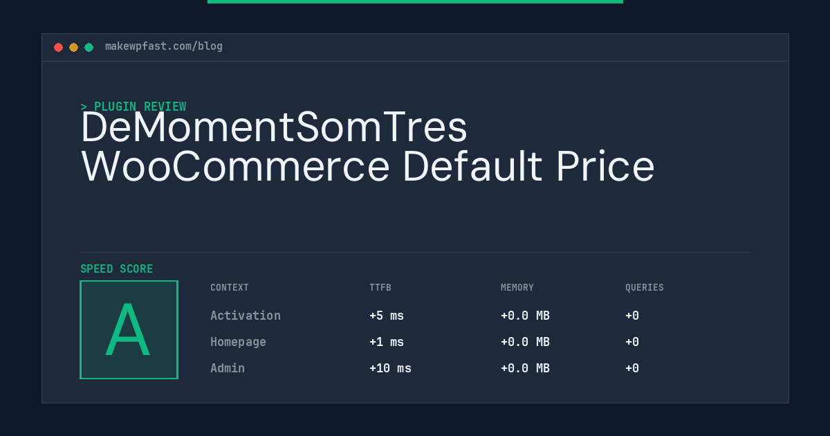 DeMomentSomTres WooCommerce Default Price - MakeWPFast