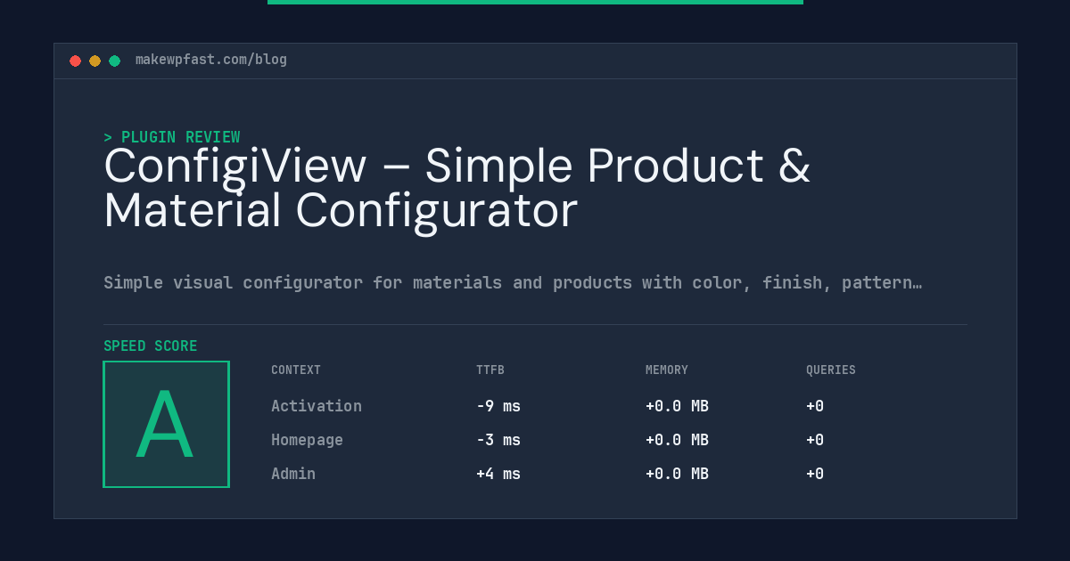 ConfigiView – Simple Product & Material Configurator - MakeWPFast