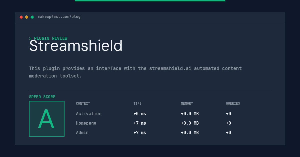 Streamshield - MakeWPFast