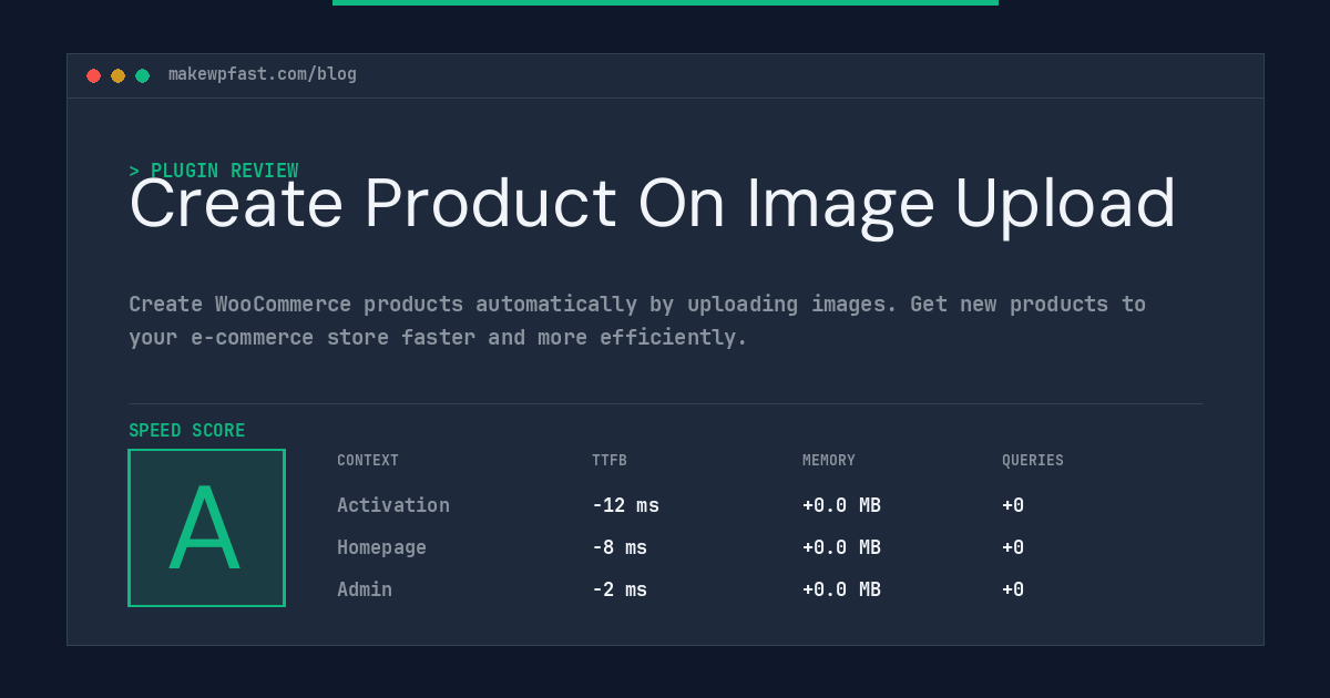 Create Product On Image Upload - MakeWPFast