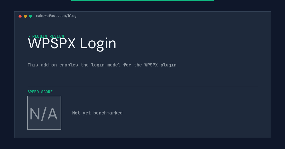 WPSPX Login - MakeWPFast