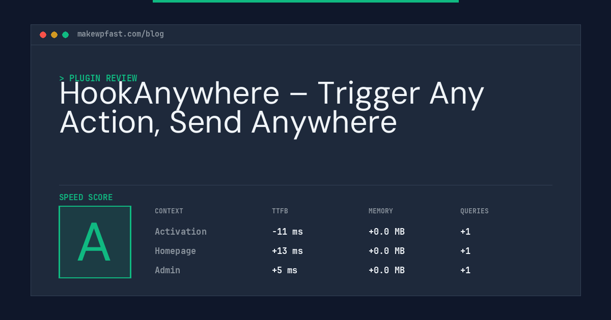 HookAnywhere – Trigger Any Action, Send Anywhere - MakeWPFast