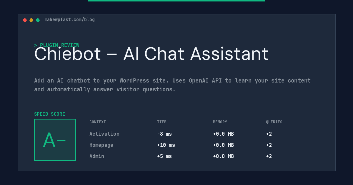Chiebot – AI Chat Assistant - MakeWPFast