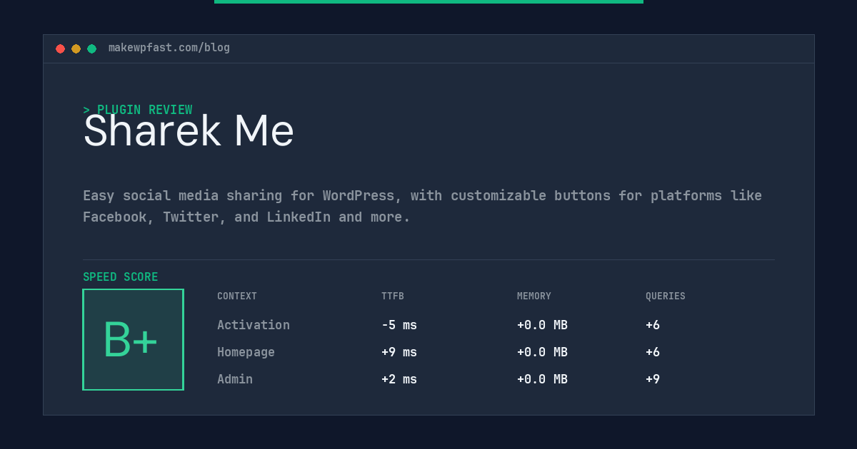 Sharek Me - MakeWPFast