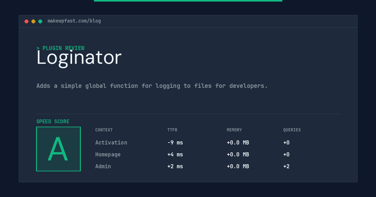 Loginator - MakeWPFast