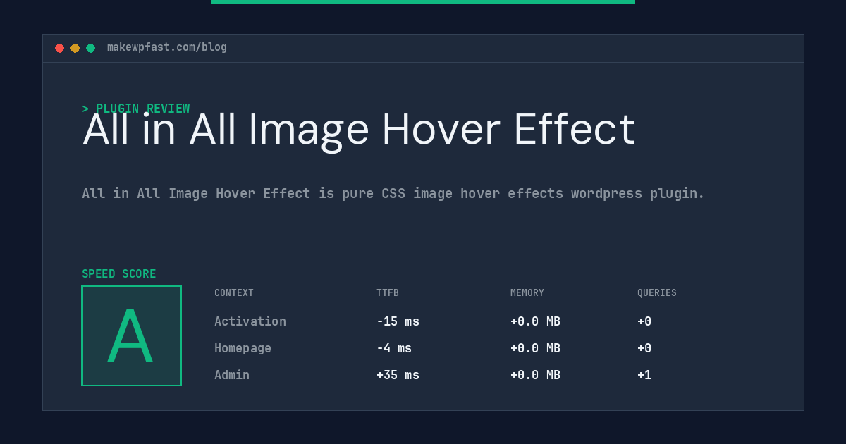 All in All Image Hover Effect - MakeWPFast