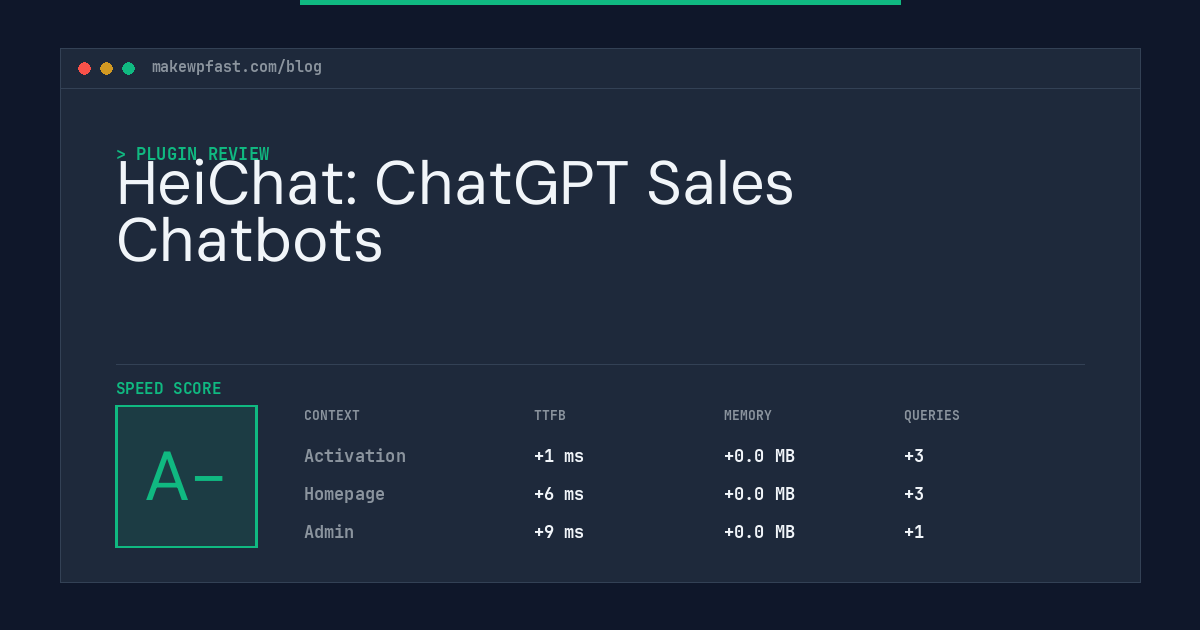 HeiChat: ChatGPT Sales Chatbots - MakeWPFast