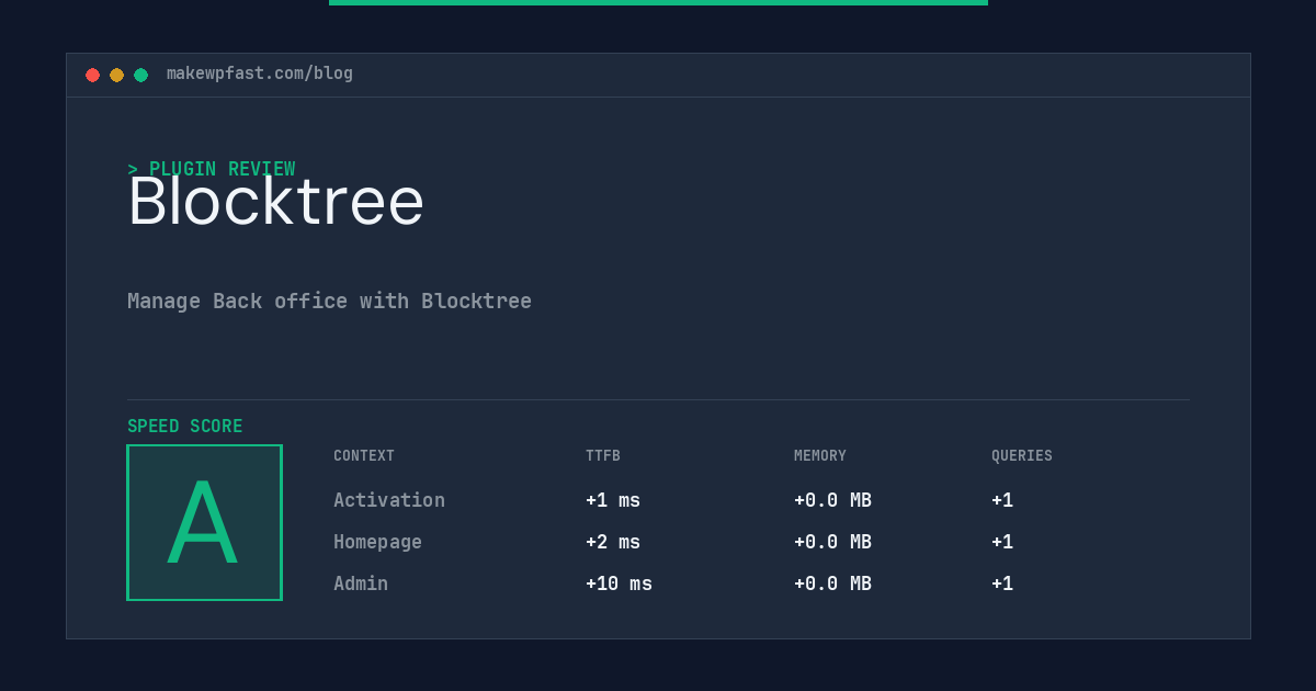 Blocktree - MakeWPFast