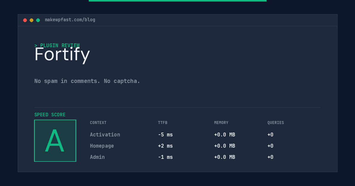 Fortify - MakeWPFast