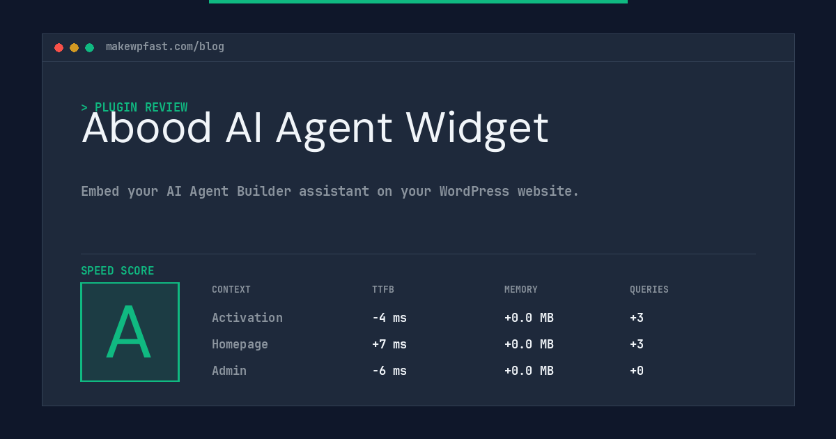 Abood AI Agent Widget - MakeWPFast