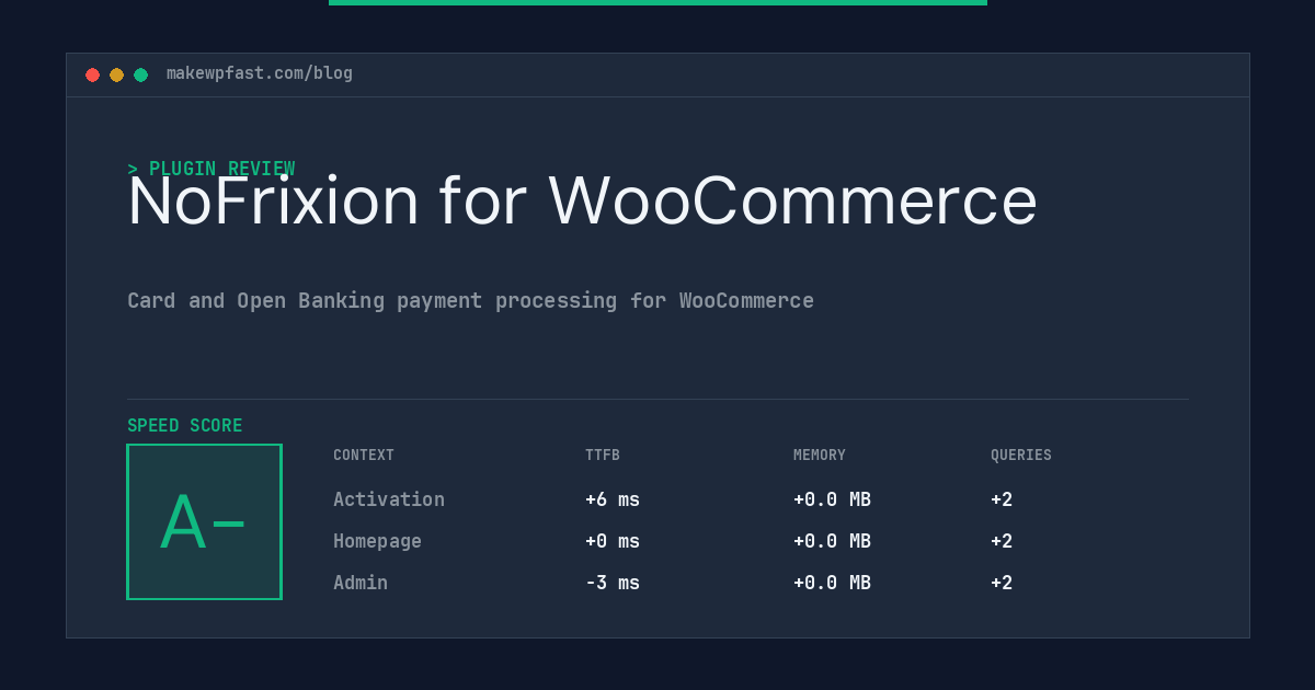 NoFrixion for WooCommerce - MakeWPFast