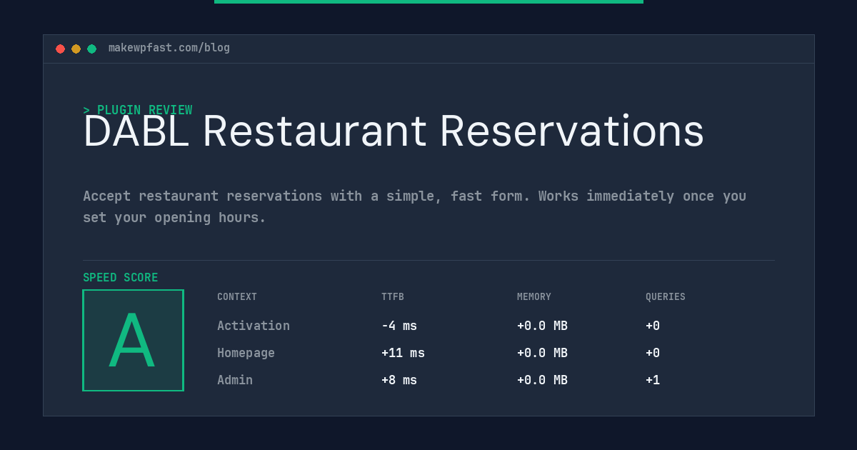 DABL Restaurant Reservations - MakeWPFast