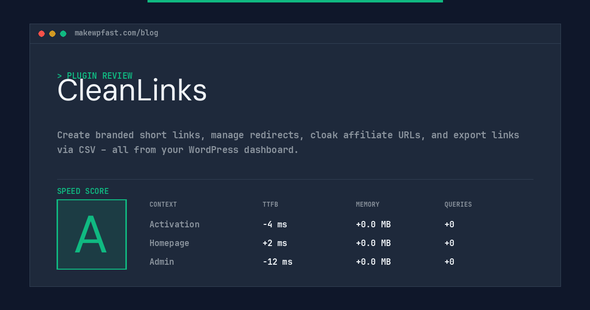 CleanLinks - MakeWPFast
