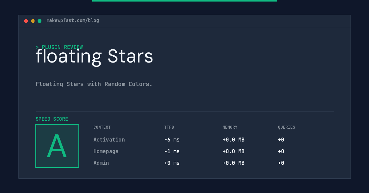 floating Stars - MakeWPFast