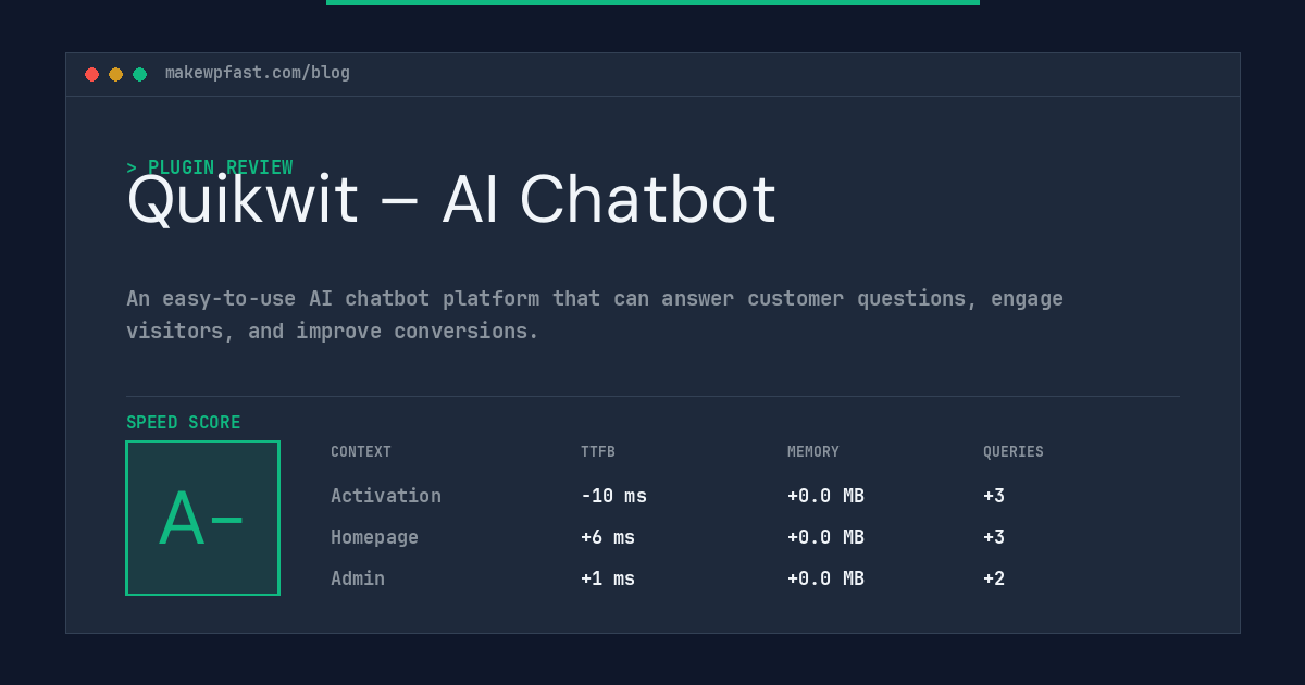 Quikwit – AI Chatbot - MakeWPFast