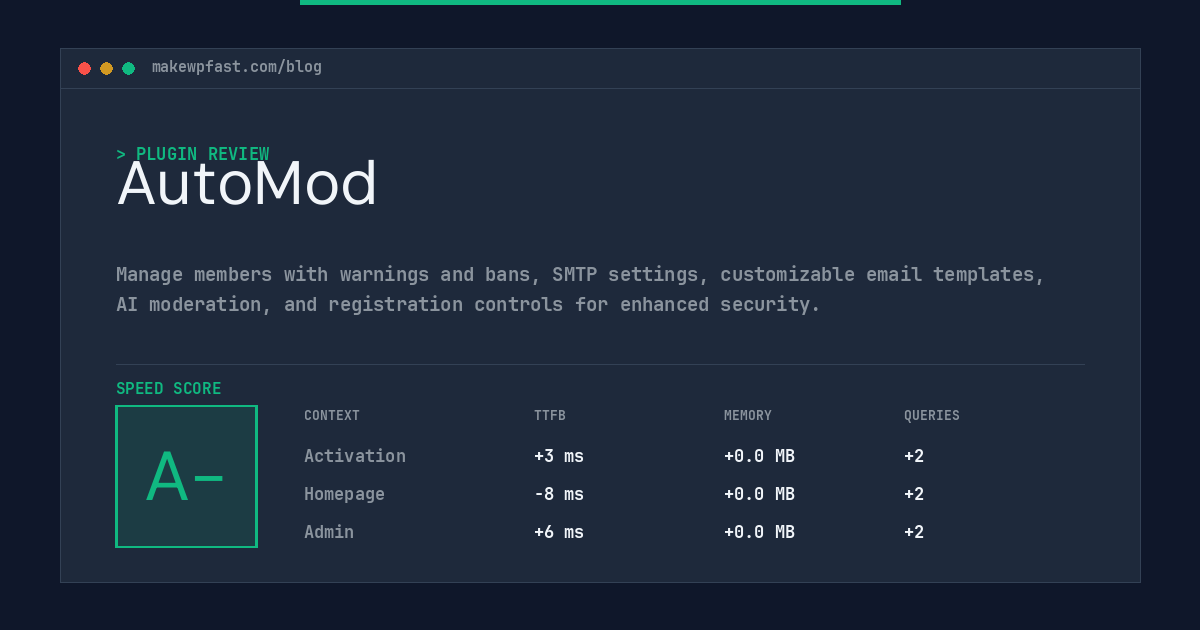 AutoMod - MakeWPFast