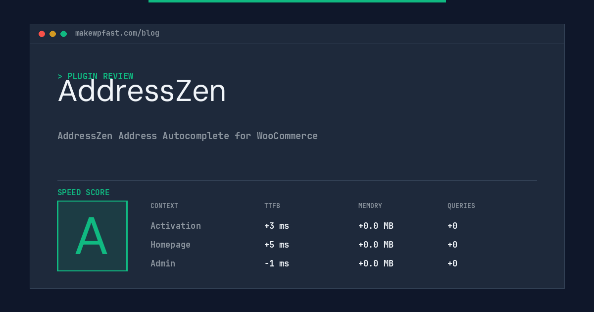 AddressZen - MakeWPFast