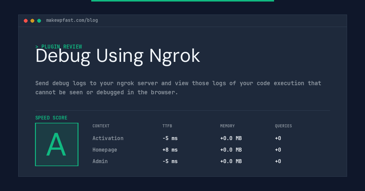 Debug Using Ngrok - MakeWPFast
