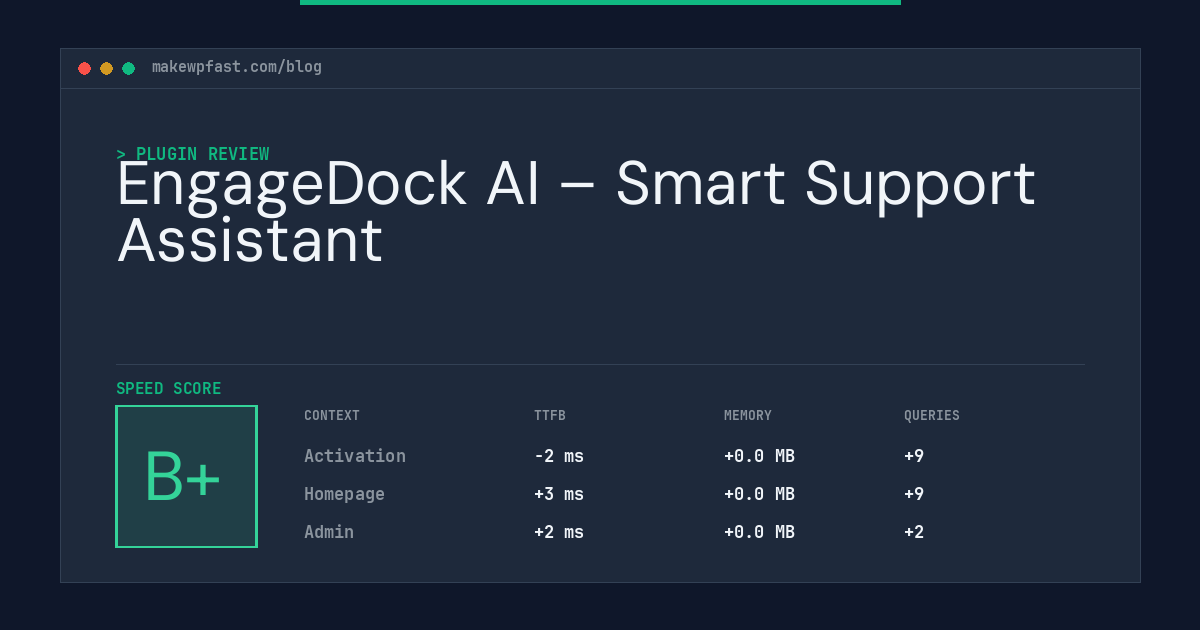 EngageDock AI – Smart Support Assistant - MakeWPFast