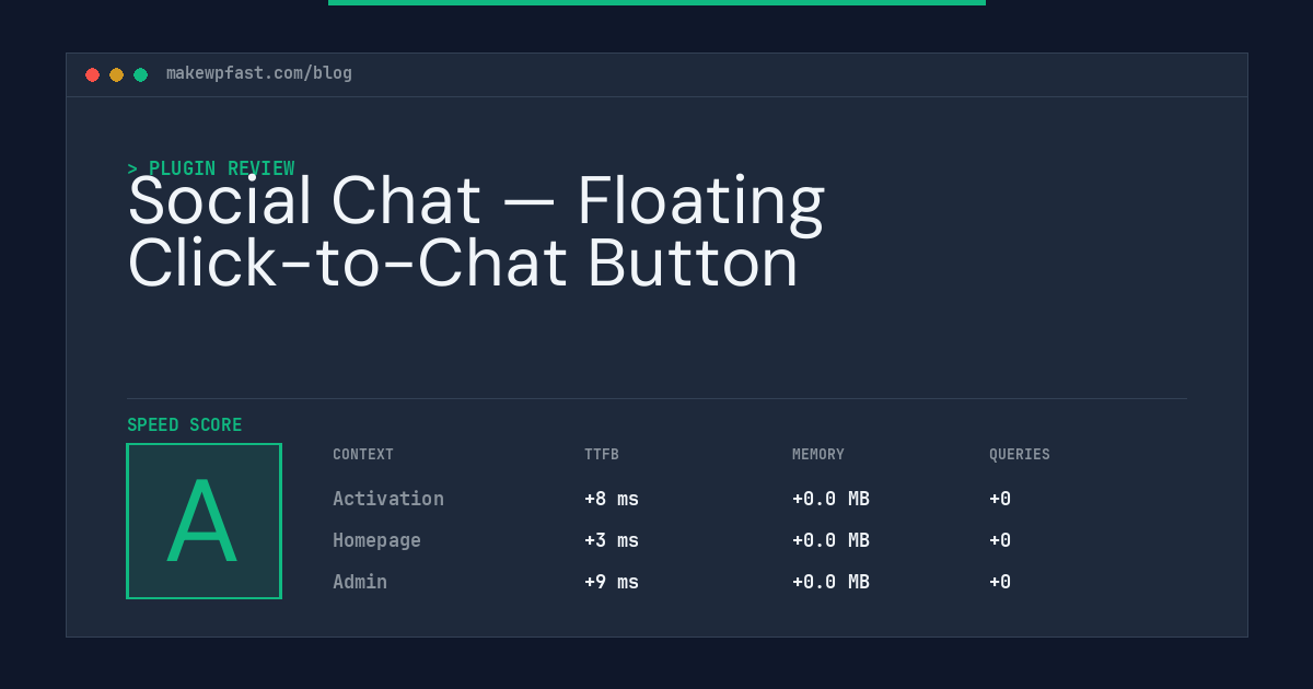Social Chat — Floating Click-to-Chat Button - MakeWPFast