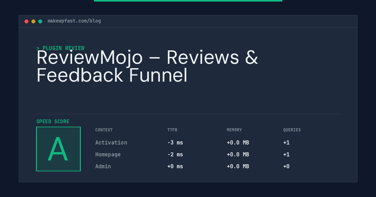 ReviewMojo – Reviews & Feedback Funnel - MakeWPFast