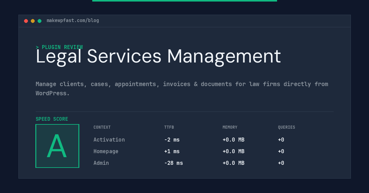 Legal Services Management - MakeWPFast