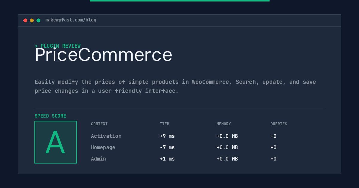 PriceCommerce - MakeWPFast