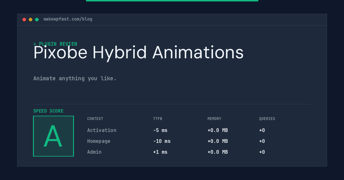 Pixobe Hybrid Animations - MakeWPFast
