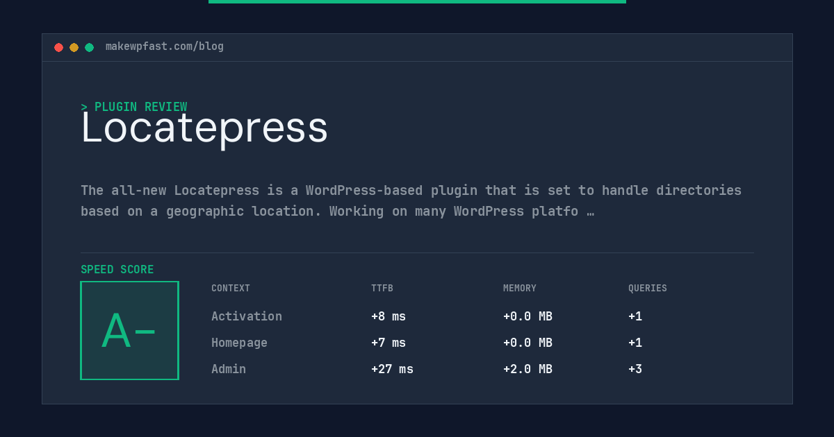 Locatepress - MakeWPFast