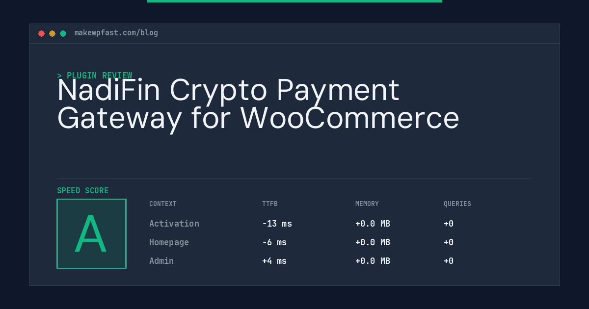 NadiFin Crypto Payment Gateway for WooCommerce - MakeWPFast